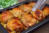 ببینید| طرز تهیه یک شام جدید و ساده با ران مرغ به روش آلمانی ها