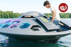 ببینید| مراحل ساخت یک قایق شبیه بشقاب پرنده به روش ویتنامی