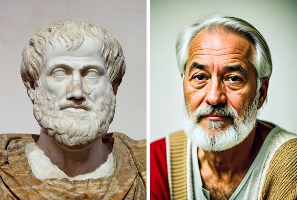 ارسطو از نظر هوش مصنوعی چه شکلی بوده است؟