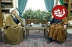 عکس؛ سفر در زمان؛ «هاشمی رفسنجانی» در حال خوش و بش با خسرو شکیبایی؛ سال 84
