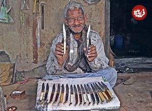(ویدئو) فرآیند تولید صدها چاقوی تاشو به روش چاقوساز مشهور پاکستانی