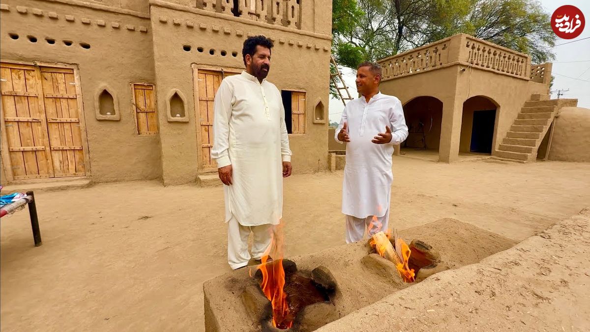 ببینید؛ نحوه ساخت یک اجاق هیزمی با آجر و سیمان به روش پاکستانی ها
