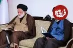 عکس| سفر زمان؛ «سید مصطفی خامنه‌ای، برادر رهبر انقلاب» در مراسم ترحیم آیت‌الله رئیسی