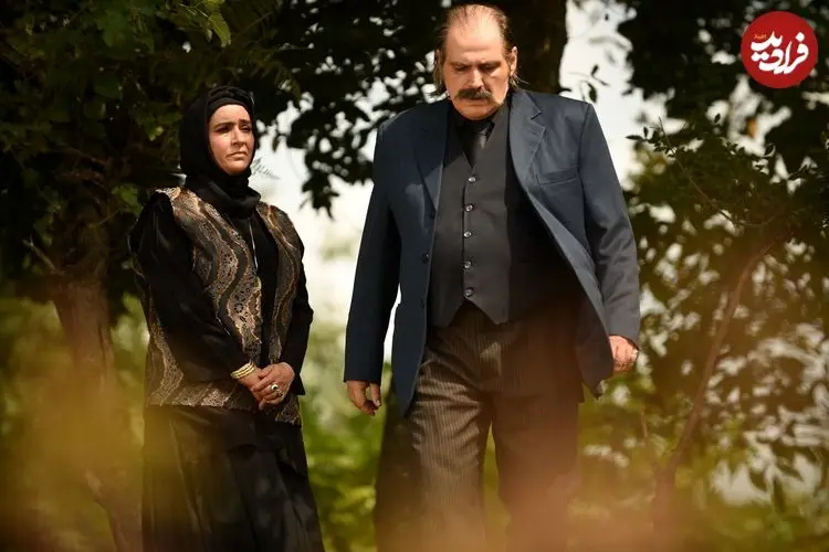 عکس| سفر در زمان؛ «شهین و خسروخان» در پشت صحنه «سریال سوجان»؛ سال 1402