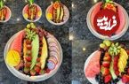 ببینید؛ نحوه تهیه سینی های خلاقانه میوه توسط آشپز آمریکایی؛ از انبه تا توت فرنگی