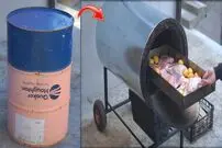 (ویدئو) یک روش ساده و ارزان برای ساخت تنور فلزی با کمک بشکه قدیمی