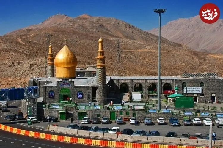 عکس| سفر زمان؛ منظرۀ متفاوت «امامزاده هاشم جاده هراز» در دوران ناصرالدین شاه