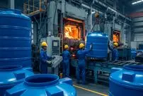 ببینید| فرآیند شگفت انگیز تولید تانکرهای آب پلاستیکی در پاکستان