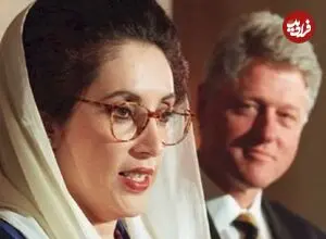 عکس| سفر زمان؛ بی‌نظیر بوتو نخست وزیر وقت پاکستان در حرم امام رضا؛ سال 1374