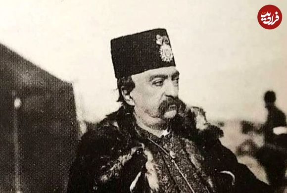 عکس؛ سفر در زمان؛ تصویر «ناصرالدین شاه» روی دیوار یک مغازه‌ ایرانی در میدان‌بازار تفلیس در دوران قاجار