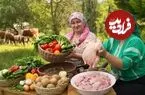 ببینید| غذای روستایی در ایران؛ تهیه جوجه کباب ترش در جنگل