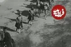 عکس| سفر زمان؛ لحظۀ عبور کالسکۀ ناصرالدین شاه از یکی از دروازه‌های تهران
