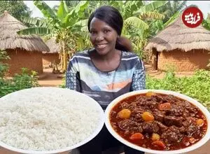 ببینید| غذای روستایی در آفریقای جنوبی؛ پخت خورشت با گوشت گاو در روستا