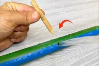 ببینید؛ ترفندی ساده برای تعویض لوله آب شکسته و آسیب دیده