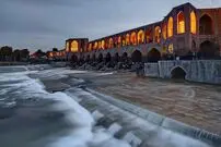 عکس| سفر زمان؛ منظرۀ «پل خواجو و زاینده رود» در دوران قاجار
