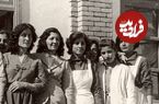 عکس؛ سفر به تاریخ؛ دخترهای دبیرستان ثریا بعد از «کلاس خانه‌داری»؛ سال 1322
