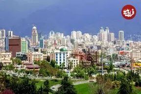عکس| سفر به ایران قدیم؛ تصویری رنگی شده از «شمال شهر تهران»؛ سال 1316