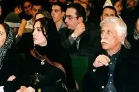 عکس| سفر زمان؛ «مژده شمسایی» و همسرش بهرام بیضایی در پشت‌صحنه «وقتی همه خوابیم»