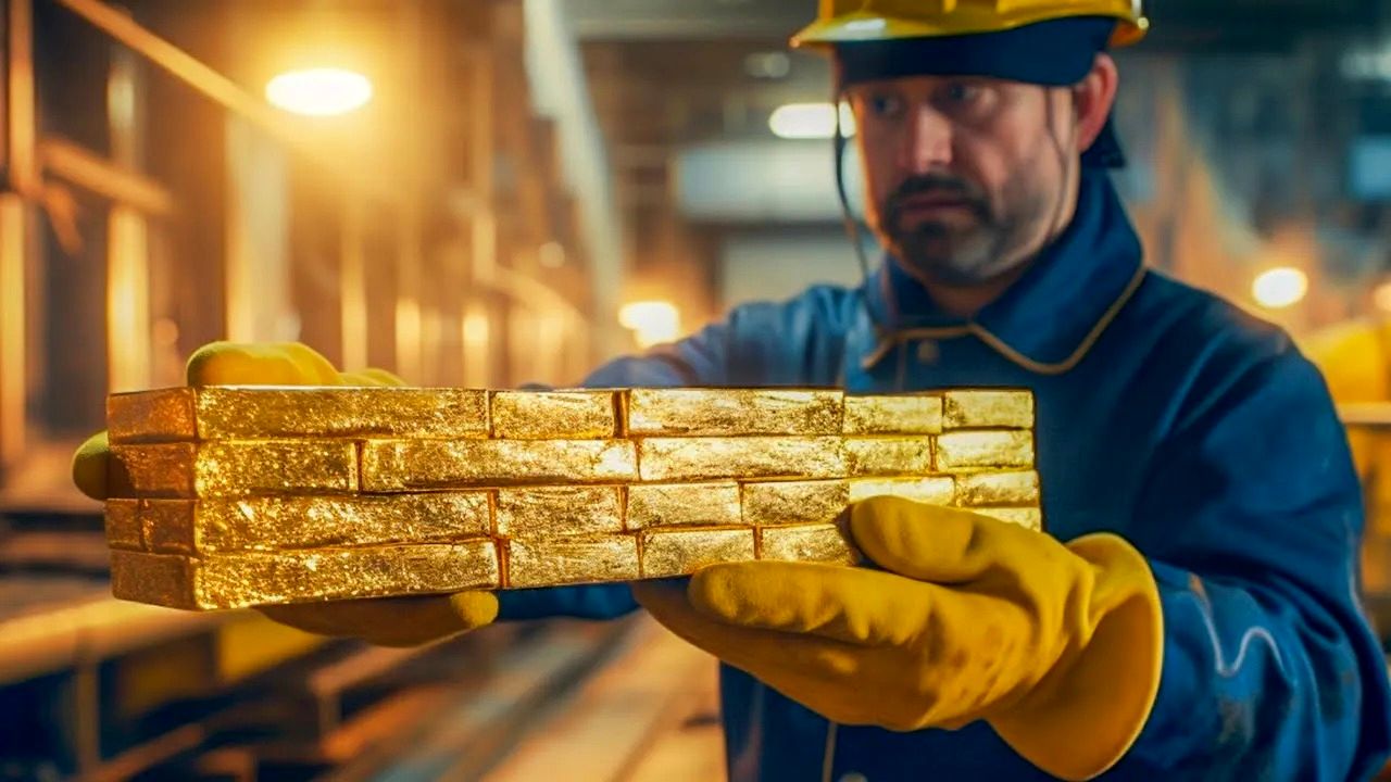(ویدئو) چگونه طلا از یک معدن میلیارد دلاری استخراج و به شمش تبدیل می شود؟