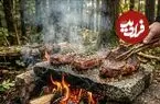 ببینید| غذای روستایی در انگلیس؛ پخت استیک روی سنگ همراه با تخم مرغ و سیب زمینی