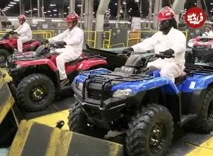 ببینید| مراحل ساخت موتورهای چهارچرخ هوندا در کارخانه ای در آمریکا