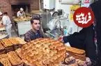 ببینید| غذای خیابانی در ایران؛ مراحل پخت نان بربری در یک نانوایی تهران