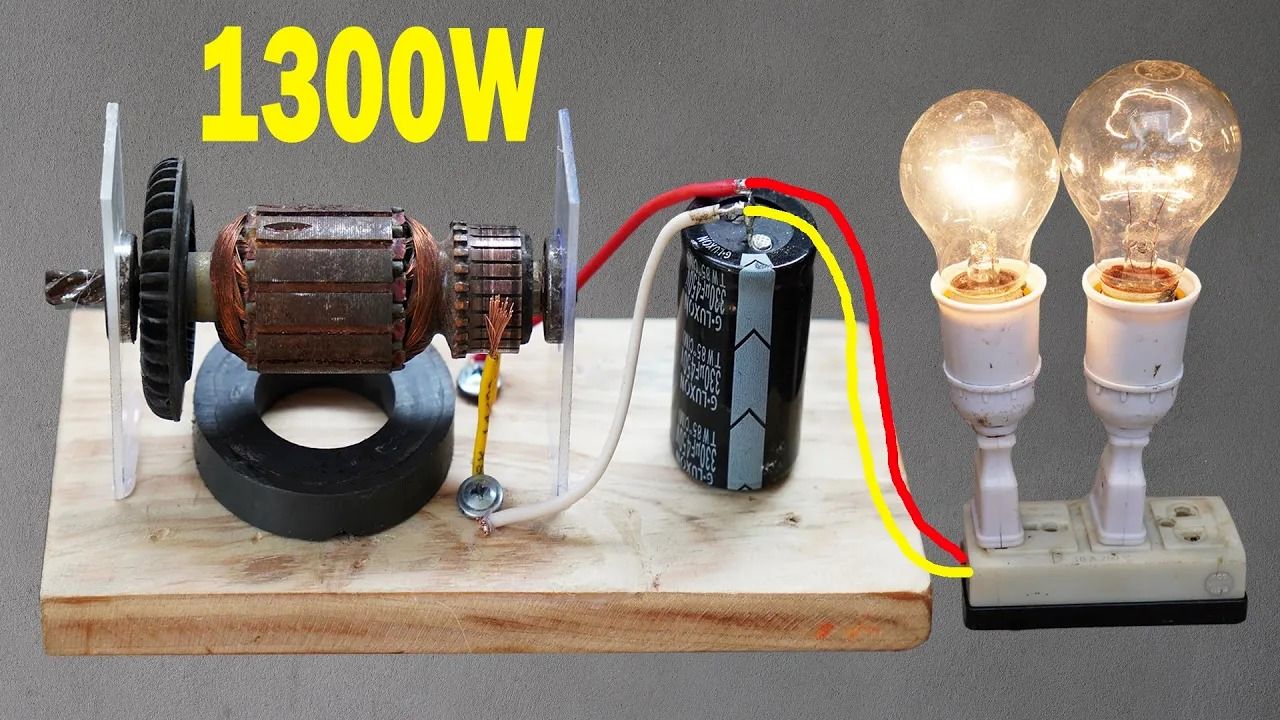 (ویدئو) چگونه با باتری و آهنربا یک ژنراتور تولید برق ارزان و آسان بسازیم؟