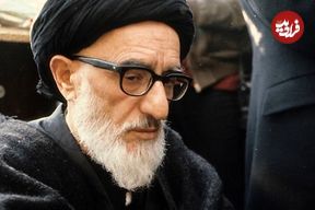 عکس؛ سفر در زمان؛ «آیت الله طالقانی در حال سخنرانی در مدرسه فیضیه قم»؛ سال 58