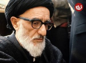 عکس؛ سفر در زمان؛ «آیت الله طالقانی در حال سخنرانی در مدرسه فیضیه قم»؛ سال 58