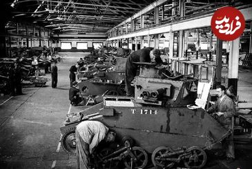 تصاویر؛ سفر در زمان؛ کارخانه تولید تانک آلمان در جنگ جهانی دوم