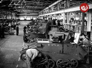 تصاویر؛ سفر در زمان؛ کارخانه تولید تانک آلمان در جنگ جهانی دوم