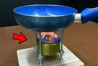(ویدئو) مراحل هیجان انگیز ساخت یک چراغ الکلی ساده با قوطی کنسرو