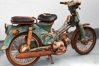 ببینید؛ فرآیند بازسازی موتور هوندای سوپر کاب مدل 1980 C50 زنگ زده