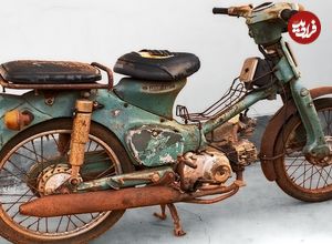ببینید؛ فرآیند بازسازی موتور هوندای سوپر کاب مدل 1980 C50 زنگ زده
