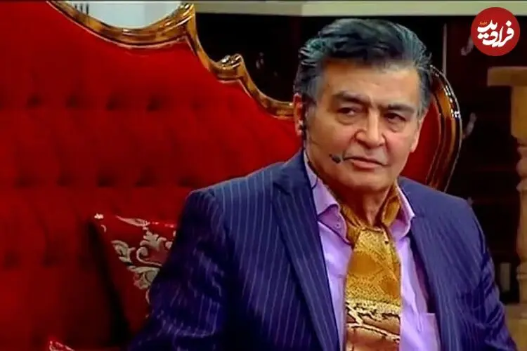 عکس| سفر زمان؛ رضا رویگری در نوجوانی در کنار پدرش در یکی از باغ‌های تجریش