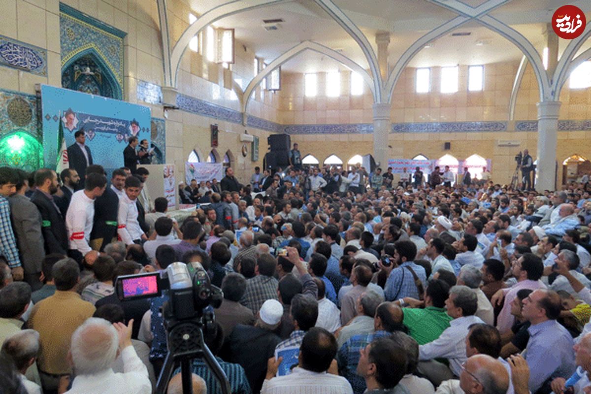 متن و حاشیه حضور احمدی نژاد در قزوین