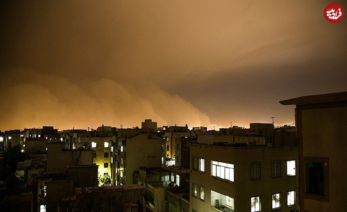 (تصاویر) لحظه ورود غول طوفان به تهران