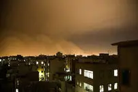 (تصاویر) لحظه ورود غول طوفان به تهران
