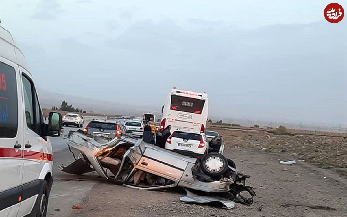 تصادف مرگبار در جاده چالوس؛ واژگونی خودروی فرماندار