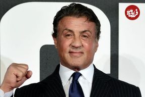 عکس| سفر در زمان؛ «سیلوستر استالونه» در مراسم گلدن گلوب در کالیفرنیا؛ سال 1355