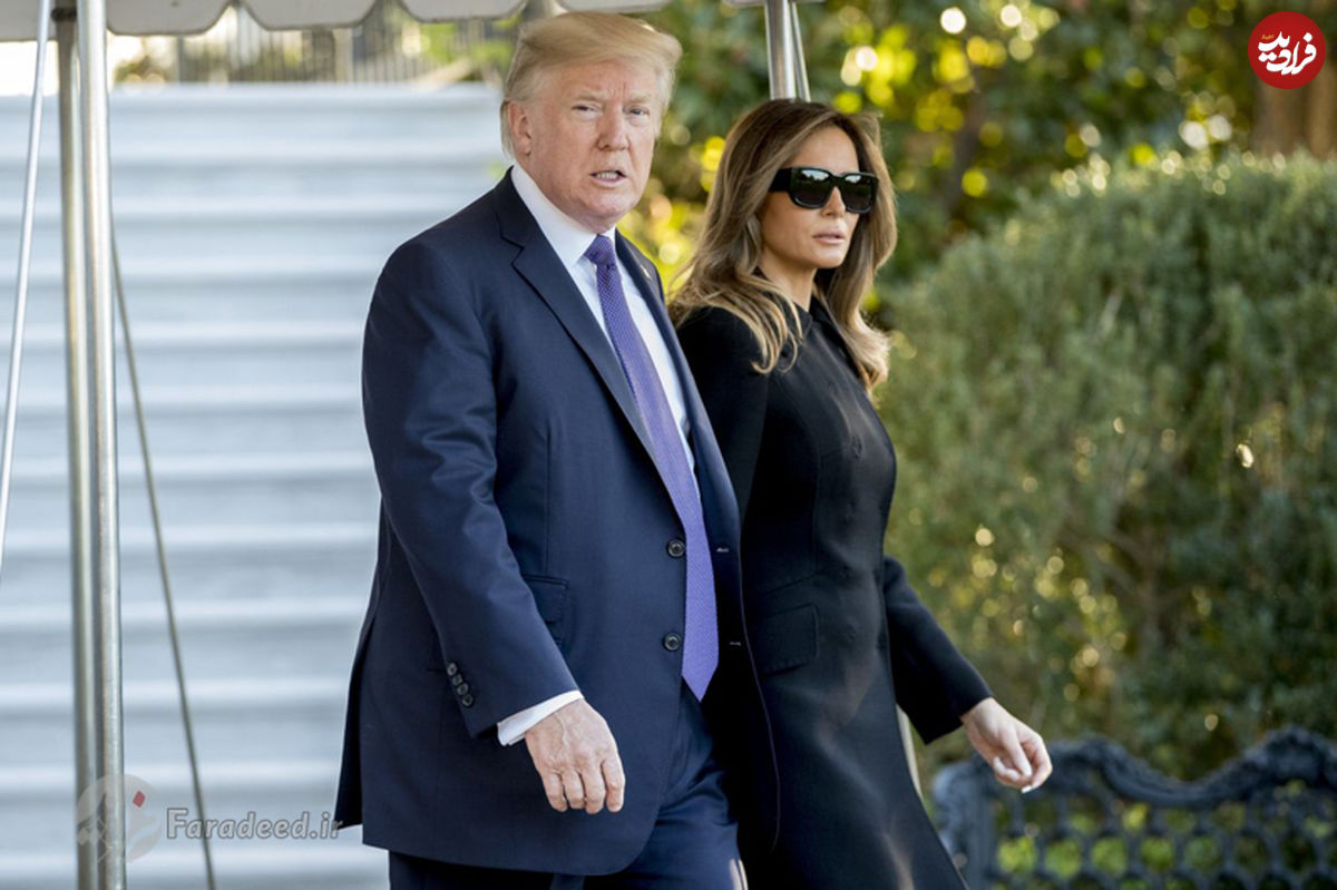 تصاویر/ سفر ترامپ و همسرش به لاس‌وگاس