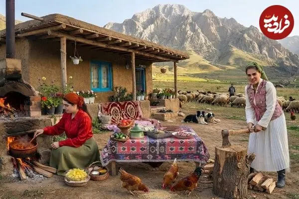 ببینید| غذای روستایی در ایران؛ پخت قابلی پلو محبوب افغان ها با مرغ در طبیعت گیلان