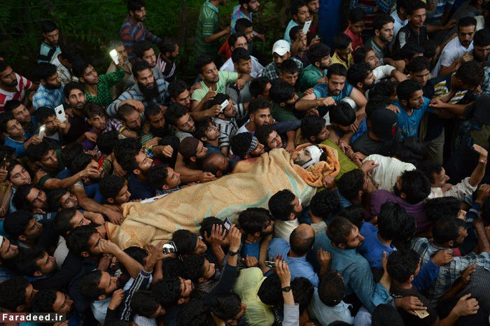 تصاویر/ شورش مرگبار در کشمیر
