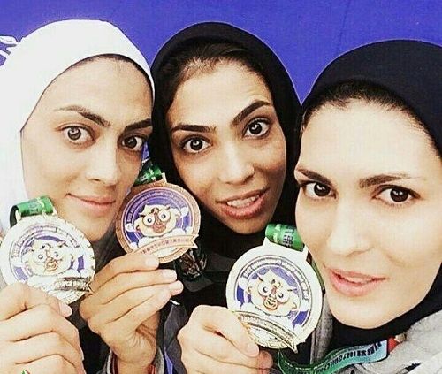 عکس/ سه خواهری که برای ایران مدال گرفتند
