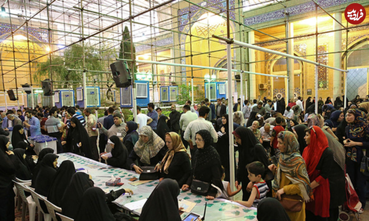 تصاویر/ حضور بی‌سابقه مردم در صف رای‌گیری