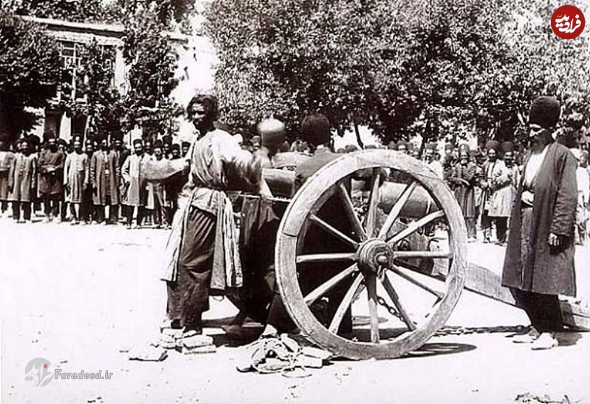 عکس/ اعدام با توپ در شیراز، 1270 شمسی