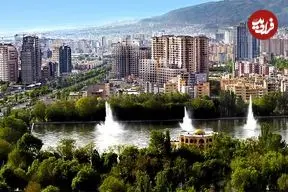 عکس| سفر زمان؛ منظرۀ شهر «تبریز» از بالا؛ 130 سال قبل