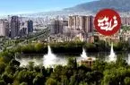 عکس| سفر زمان؛ منظرۀ شهر «تبریز» از بالا؛ 130 سال قبل