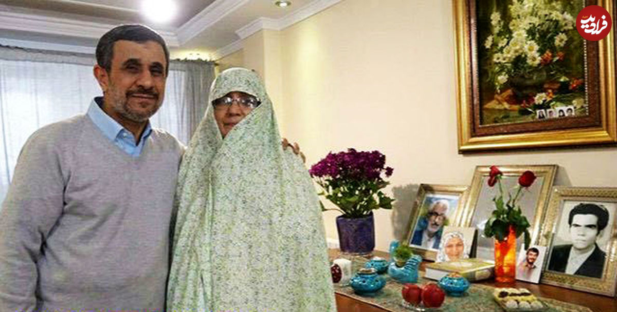 احمدی نژاد عکسی با همسرش منتشر کرد