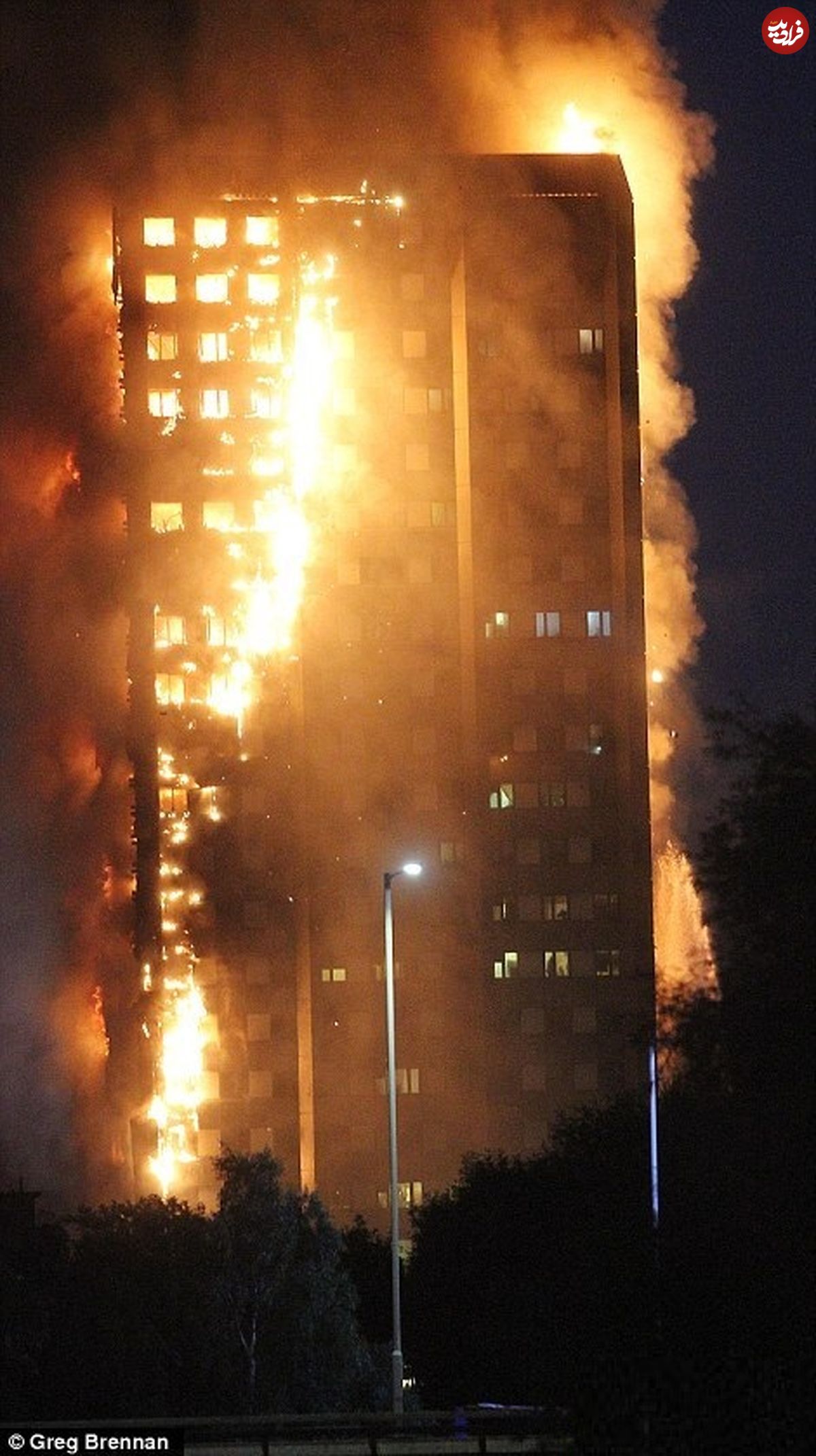 آتش‌سوزی گسترده در لندن